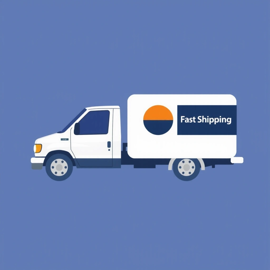 Fast delivery truck icon